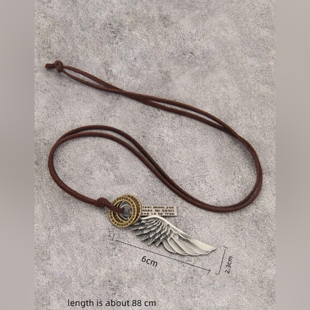Metal Alloy Wing Pendant